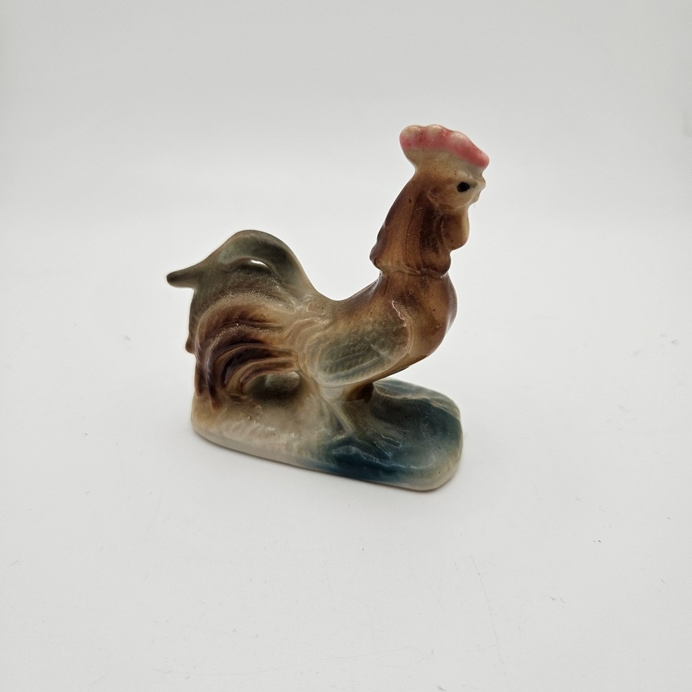Vintage Japan Rooster Figurine Mid Century Ceramic Farmhouse‎ Chicken Decor